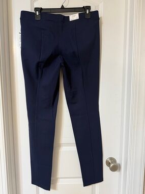crown & ivy Navy Ponte Skinny Pants
